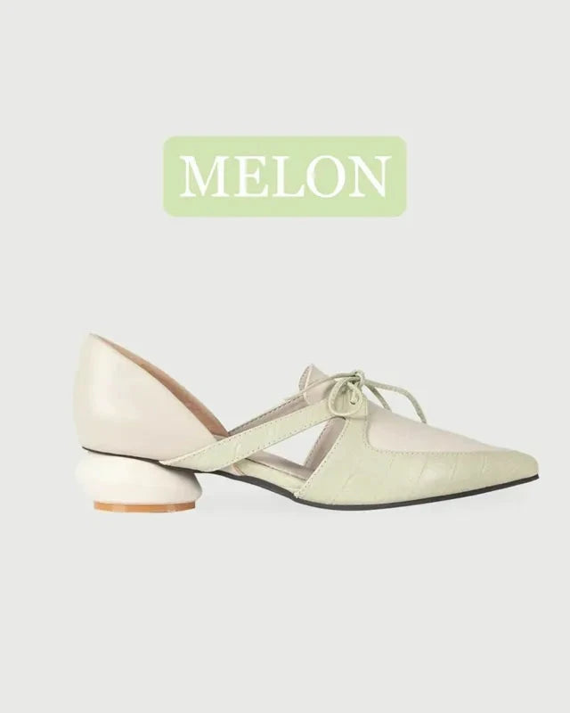 NE891 Leather Lab RIBBON OPEN SHANK FLATS