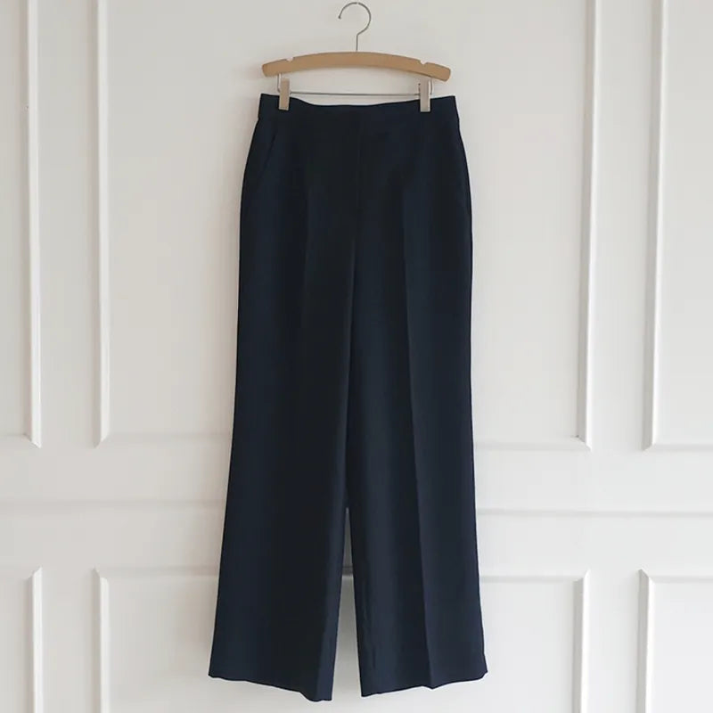 NH120PT high waist wide leg trousers