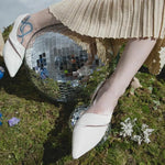 NE460 LEATHER LAB POINTED HEEL PUMPS