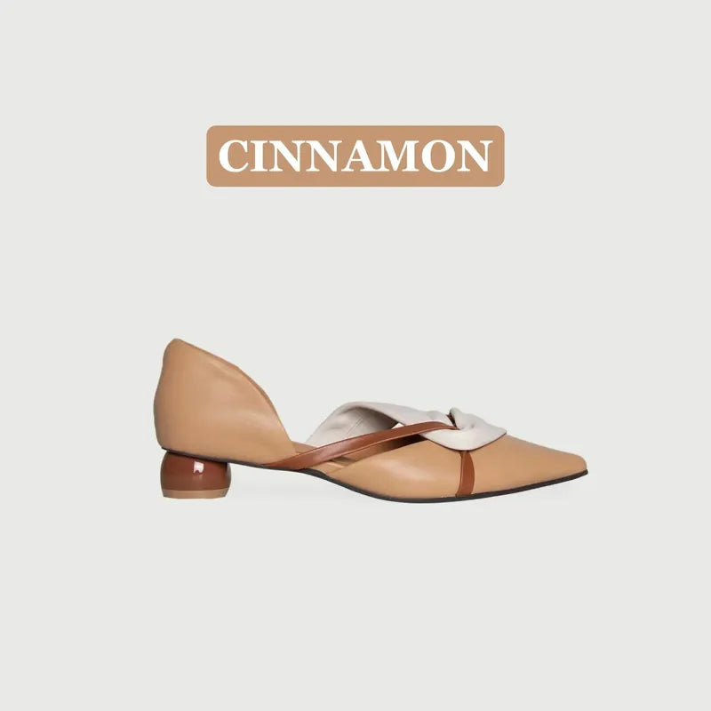 NE604 Leather Lab ROUND-HEEL STRAPPED PUMPS