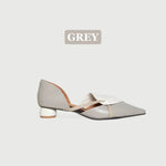 NE604 Leather Lab ROUND-HEEL STRAPPED PUMPS