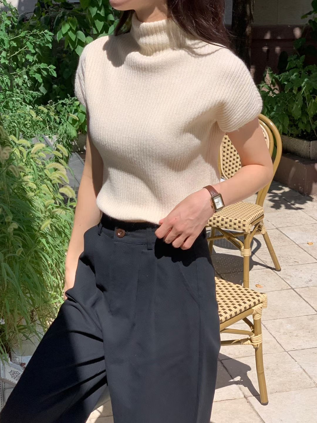 NK277 小飛袖高領上衣