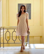 NK206 方領Lace修身連身裙