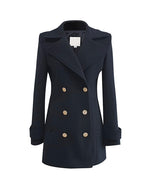 NK359 英倫風孖襟大衣