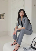 NH274 ZABARA double-breasted short suit suit