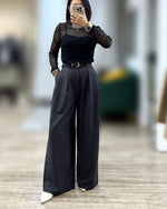 NK392 荷葉邊百摺 Lace上衣