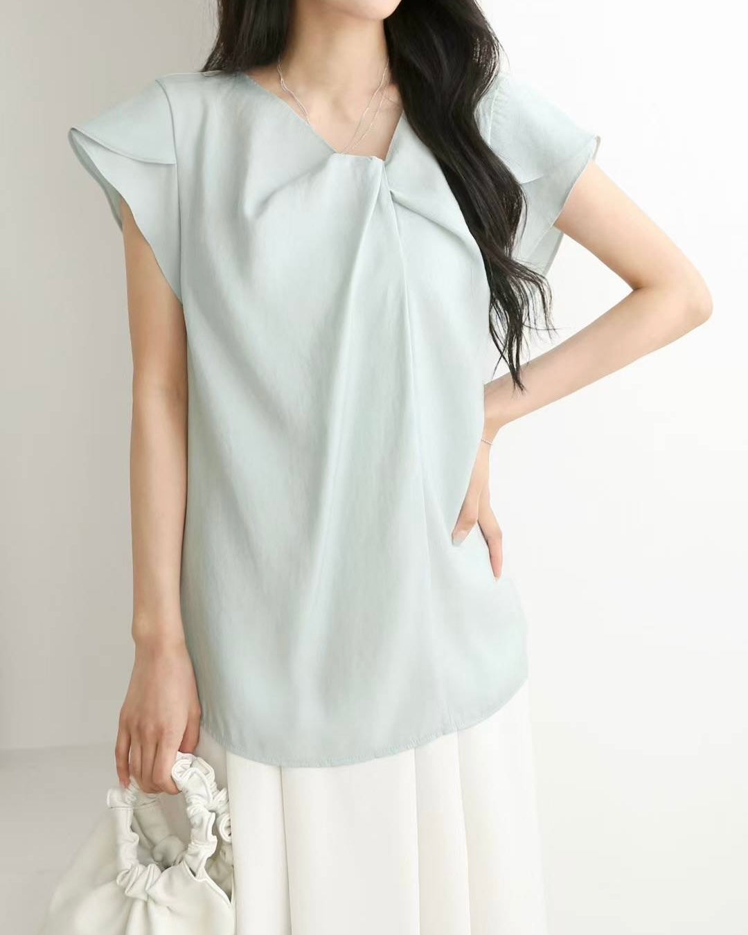 NK187 鬱金香衣袖上衣