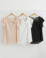 NK184 側束Ruffles 衣袖上衣