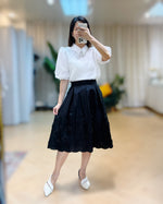 NK193 蝴蝶結裝飾燈籠袖上衣