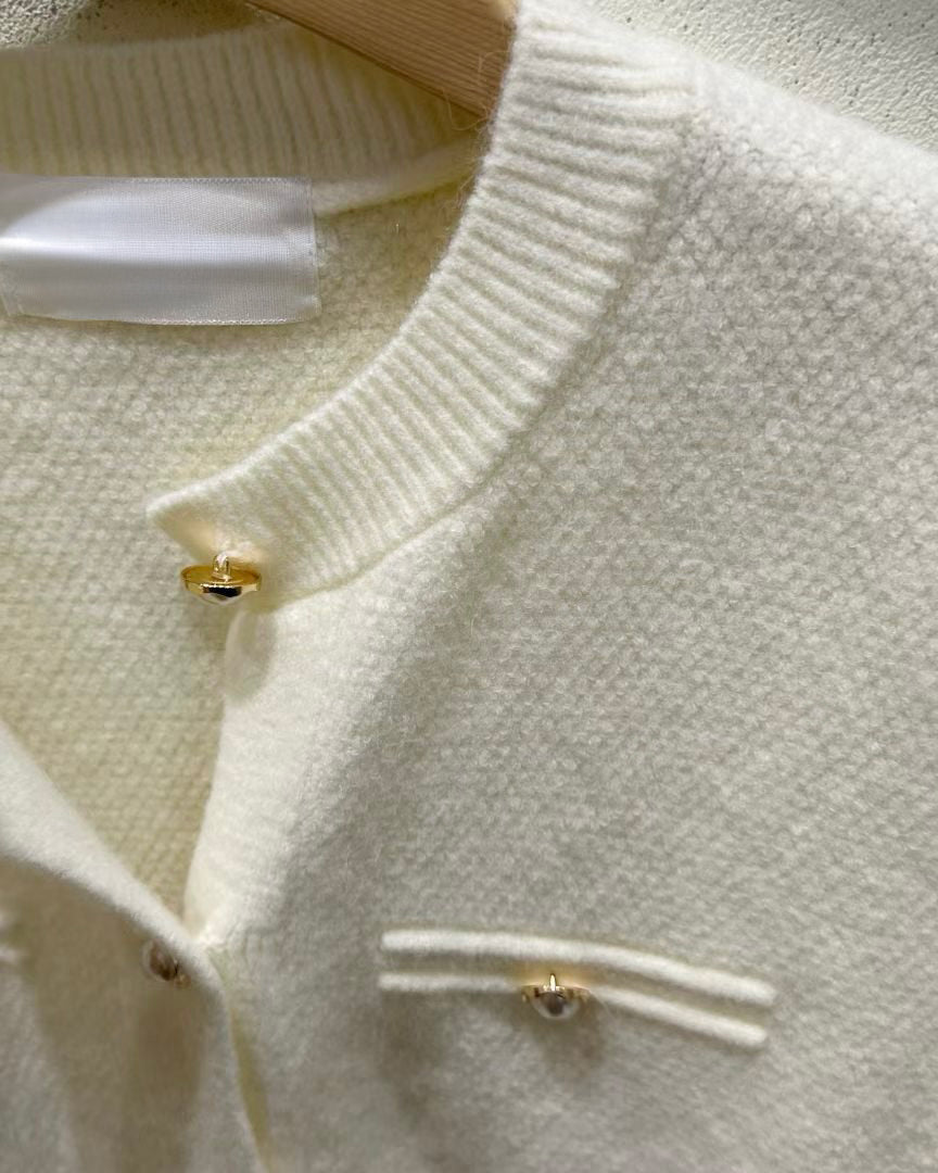 NK361 小香珍珠開襟外套