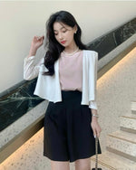 NH160 韓國 Zabara 氣質雪紡外套