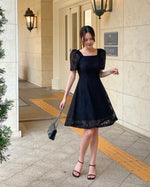 NK206 方領Lace修身連身裙