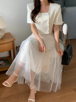 NK074 方領沙裙套裝 (可分開購買)