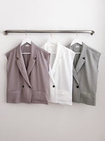 NK051 西裝領背心薄外套