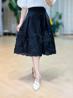 NK194 立體花後橡筋腰半截裙