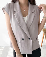 NK051 西裝領背心薄外套