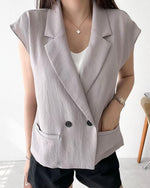 NK051 西裝領背心薄外套