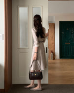 NH989 百摺袖修身連身裙