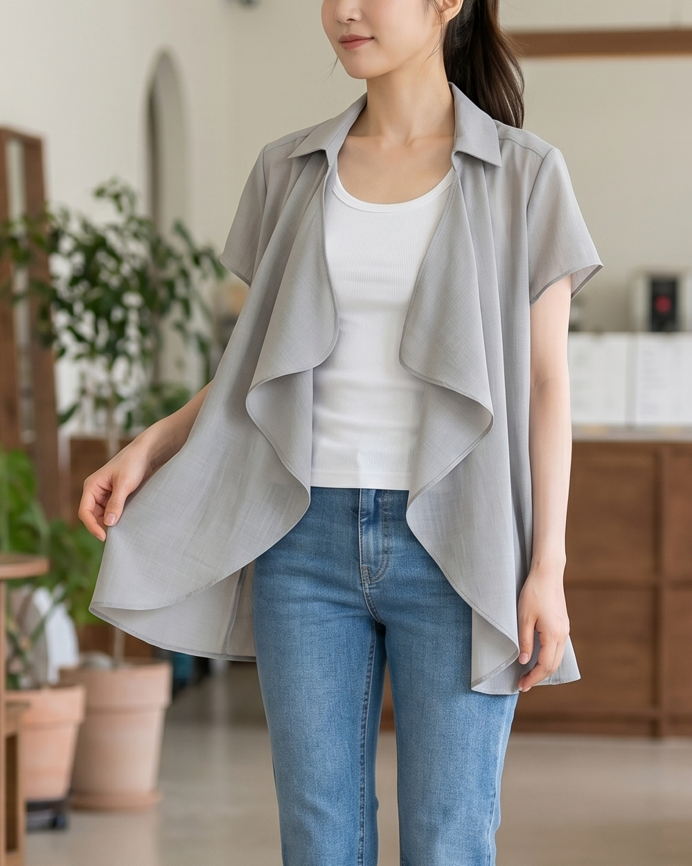 NK641 Ruffles 短袖外套