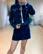 NK320 拼牛仔小香短褸