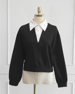 NK240 襯衫領衛衣短裙套裝