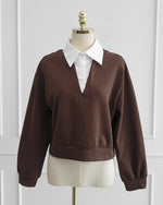 NK240 襯衫領衛衣短裙套裝