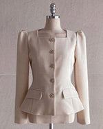 NK246 方領修腰夾克