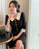 NK257 小香中袖連身裙