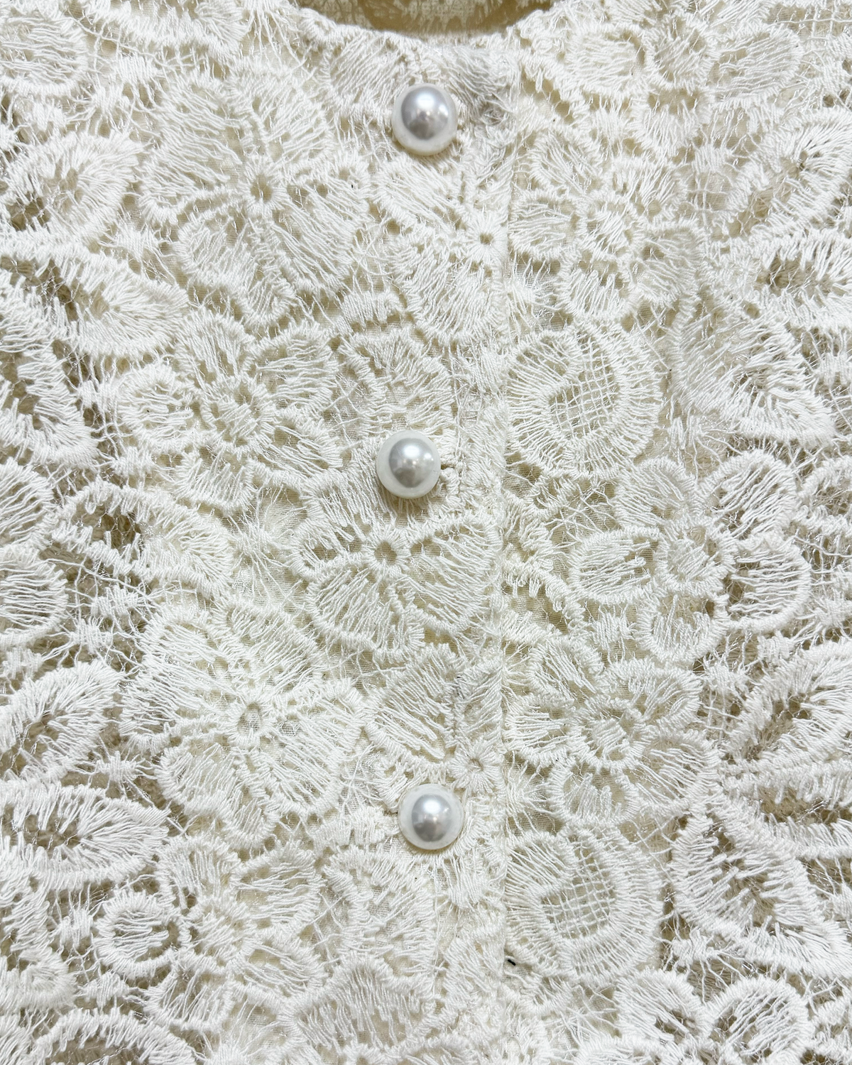 NK772 Lace公主袖短上衣