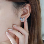 LVE021 La.Vie Blue Sapphire Butterfly Earrings