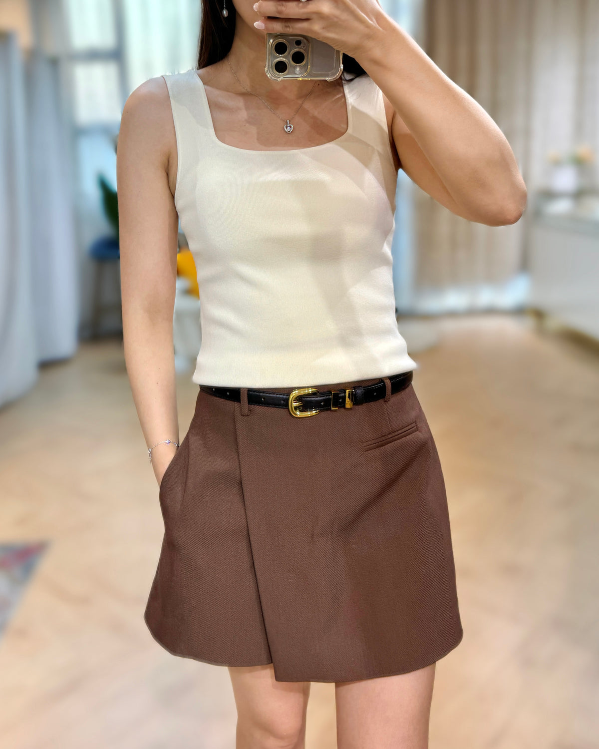 NH457 Tencel knitted vest