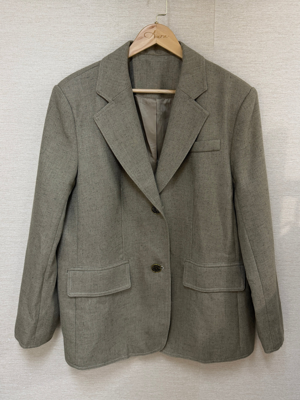 NK398 亞麻法式西裝外套