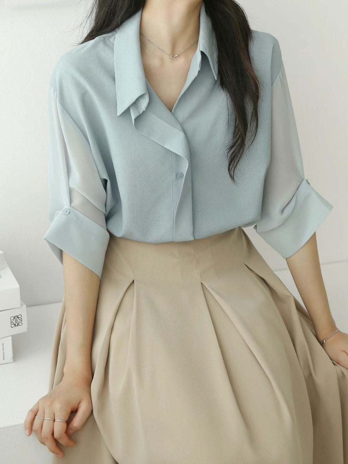 NK058 百搭雪紡上衣