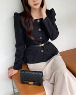 NK246 方領修腰夾克