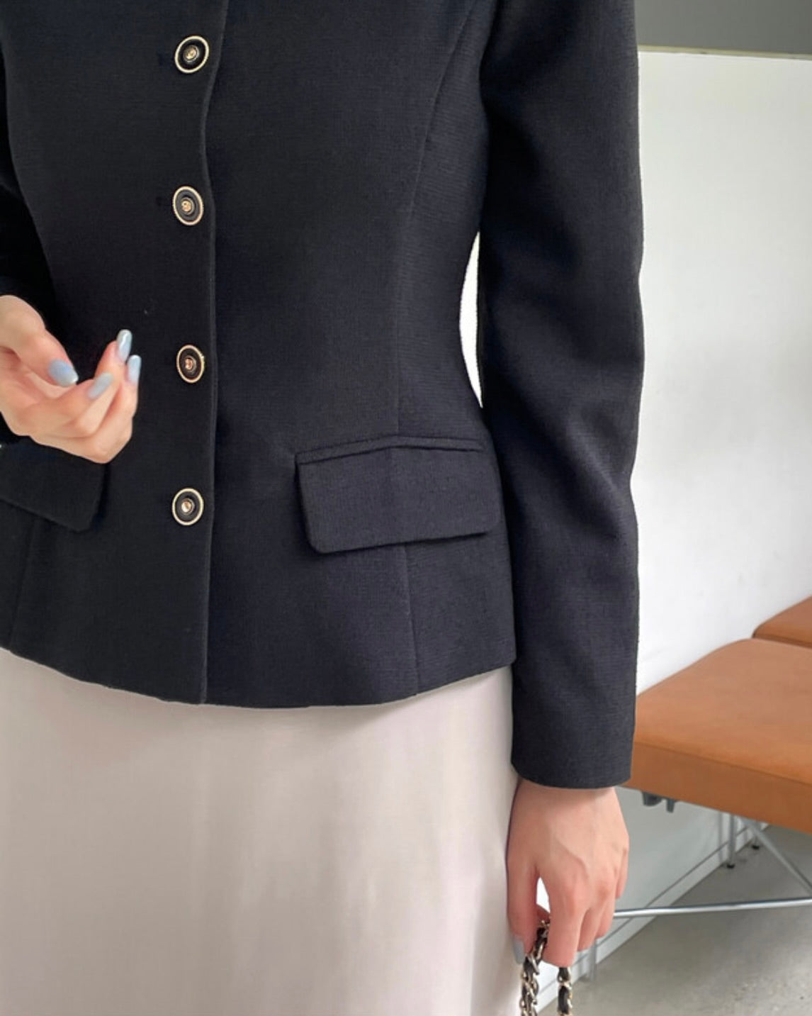 NK246 方領修腰夾克