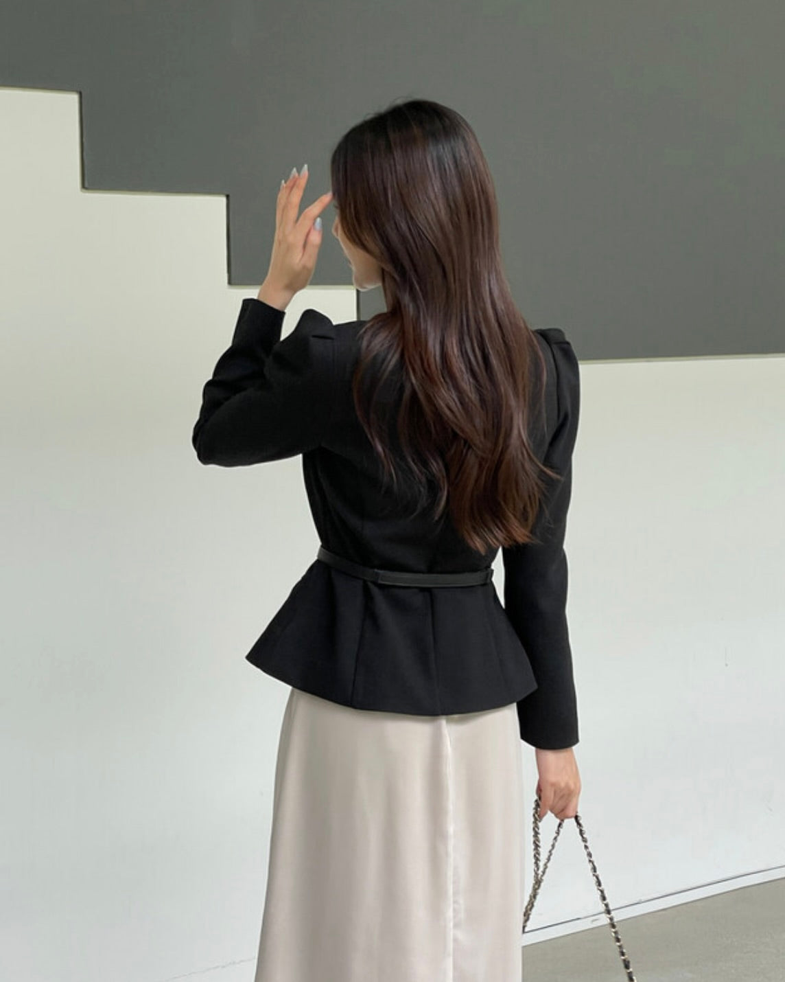 NK246 方領修腰夾克