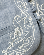 NK561 刺繡邊背心裙套裝