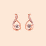 LVE015 LA.VIE Silver Dancing Stone Earrings