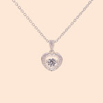 LVN006 La.Vie Heart Dancing Stone Necklace