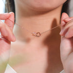 LVN038 Double Heart Necklace