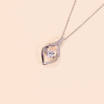 LVN043 Olive Dancing Stone Necklace