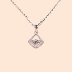 LVN045 RhombusDancing Stone Necklace