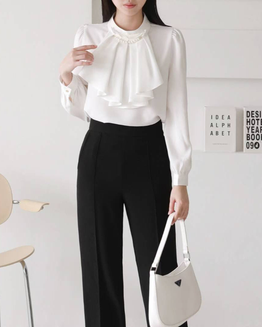 NK250 荷葉領正肩上衣