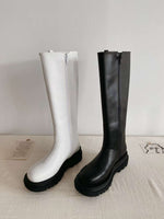 NK408 真皮彈力長筒靴