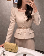 NK246 方領修腰夾克