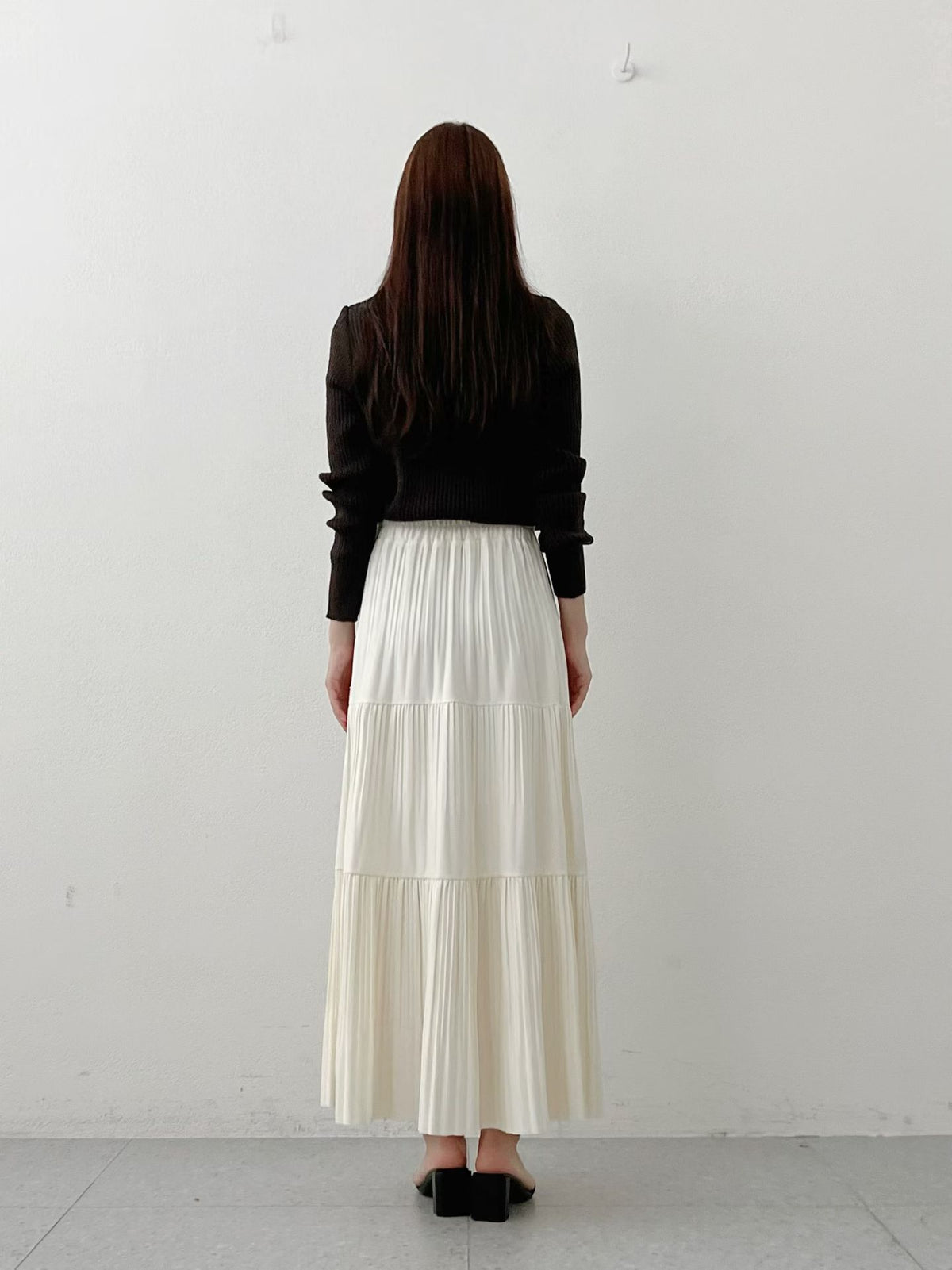 NK242 風琴褶疊層次長裙