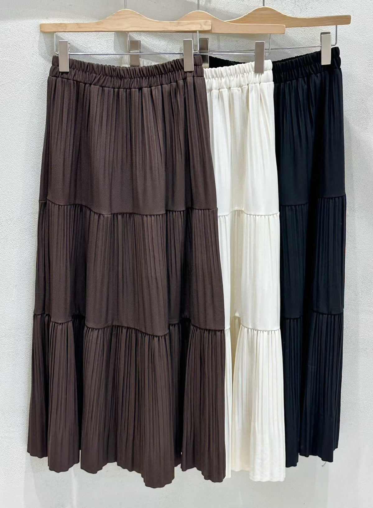 NK242 風琴褶疊層次長裙