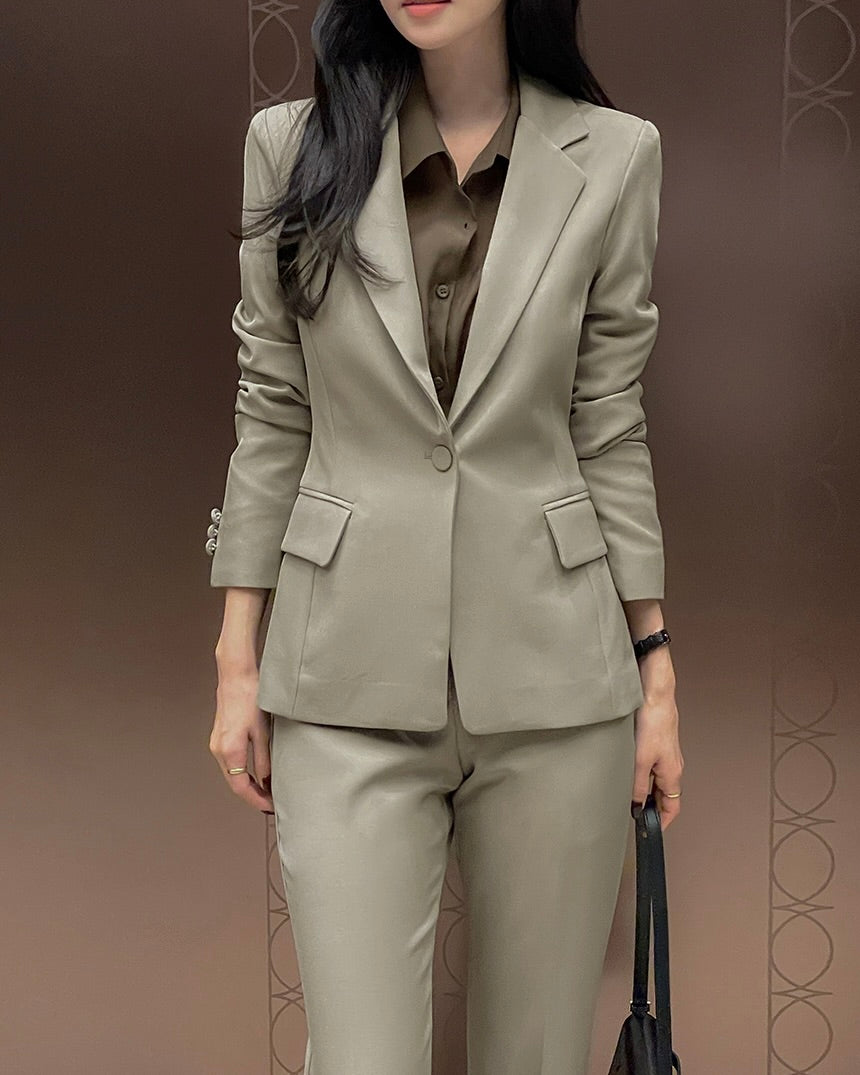NK303 單扣西裝夾克套裝