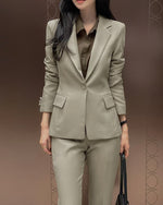 NK303 單扣西裝夾克套裝