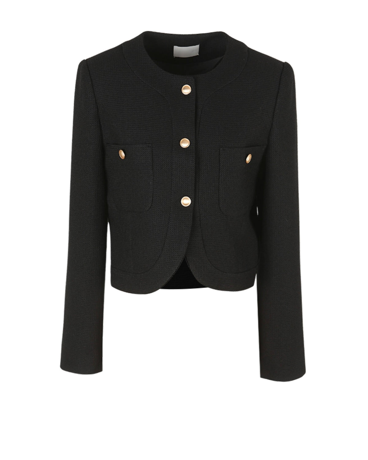 NK301 短款圓領粗呢夾克